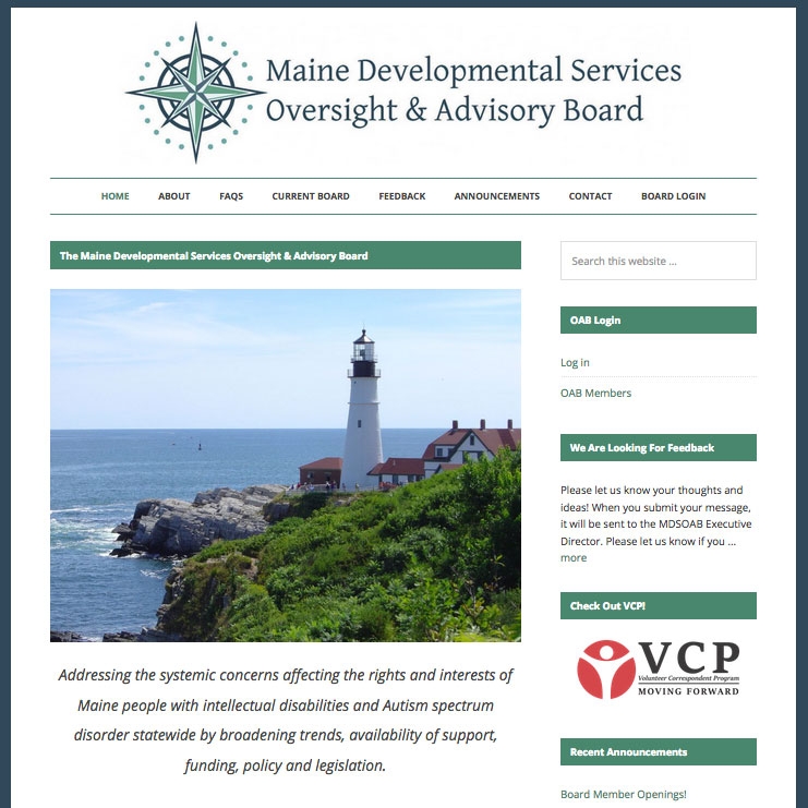 The Maine Developmental Services Oversight & Advisory Board